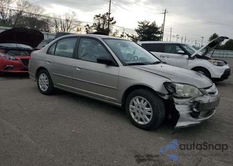 2005 Honda Civic Lx from USA, damaged, VIN 1HGES16565L005543